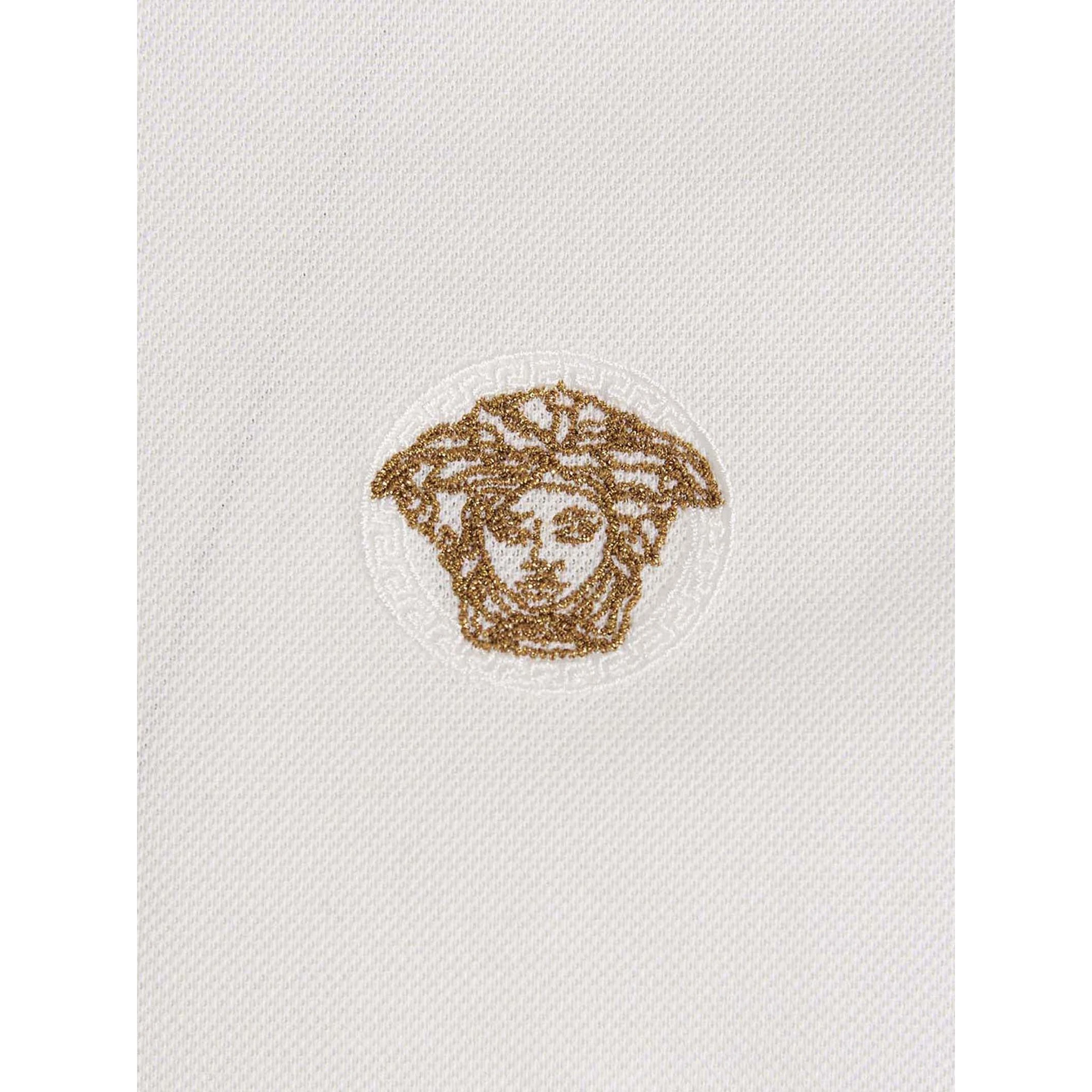 White Cotton Polo Shirt