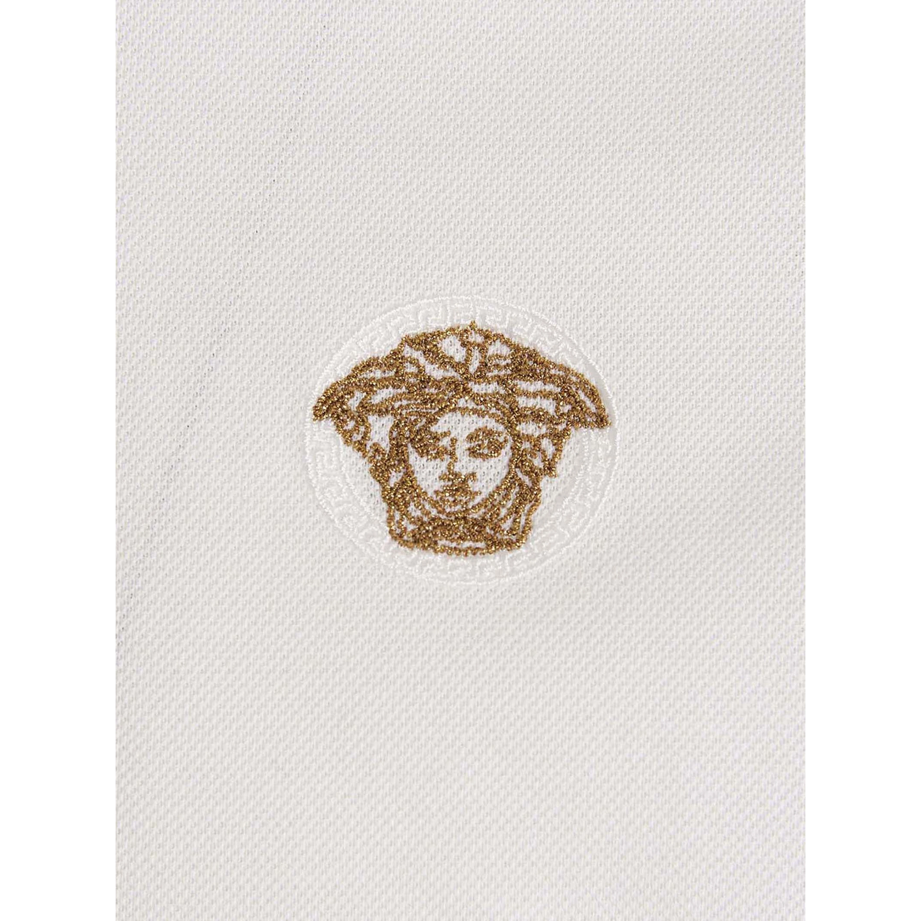 White Cotton Polo Shirt