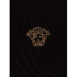 Black Cotton Polo Shirt