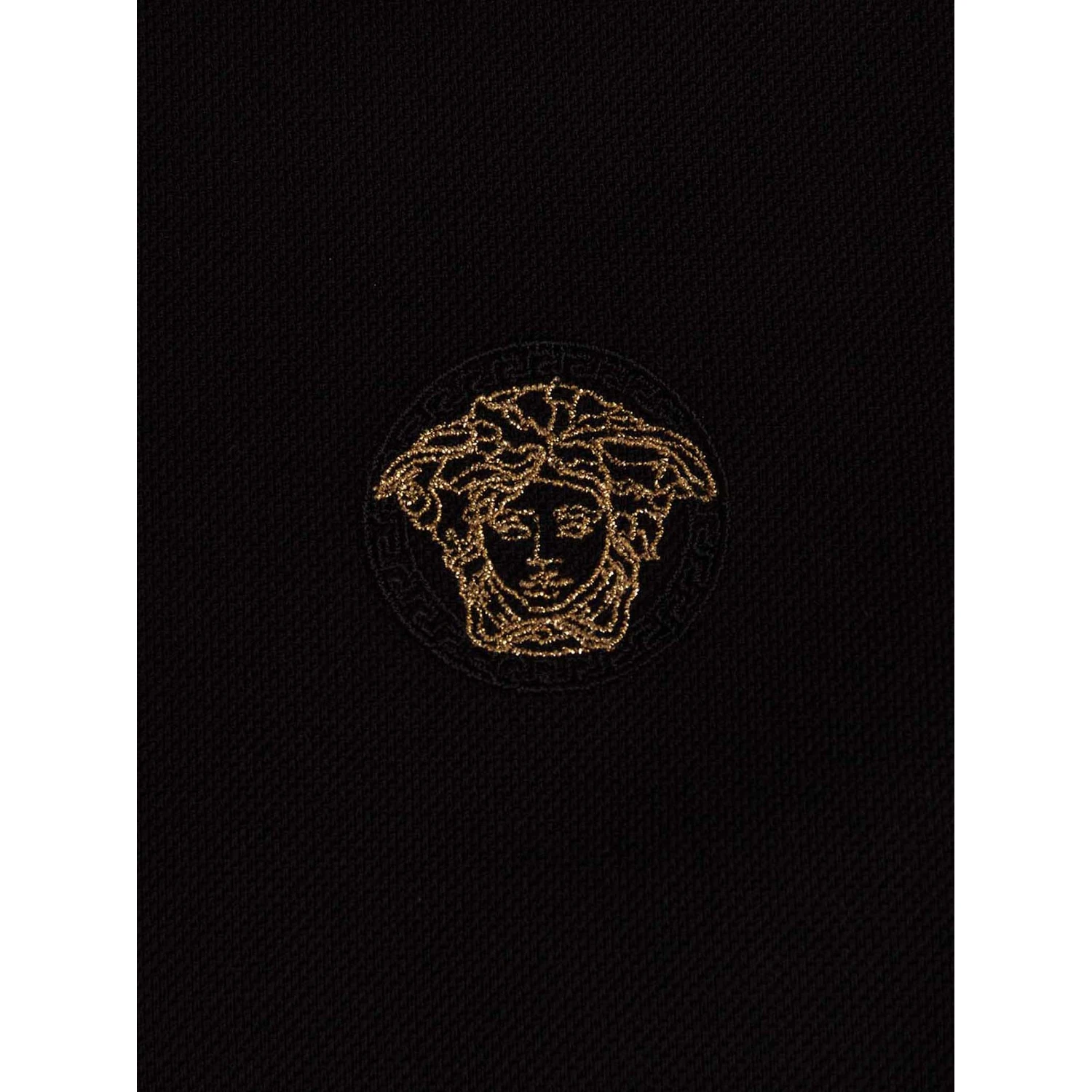 Black Cotton Polo Shirt