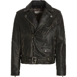 Black Calfskin Leather Jacket