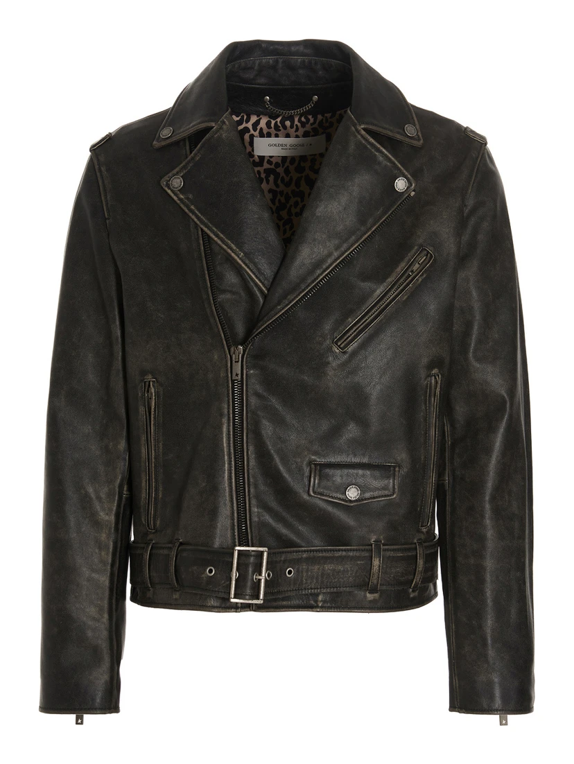 Black Calfskin Leather Jacket