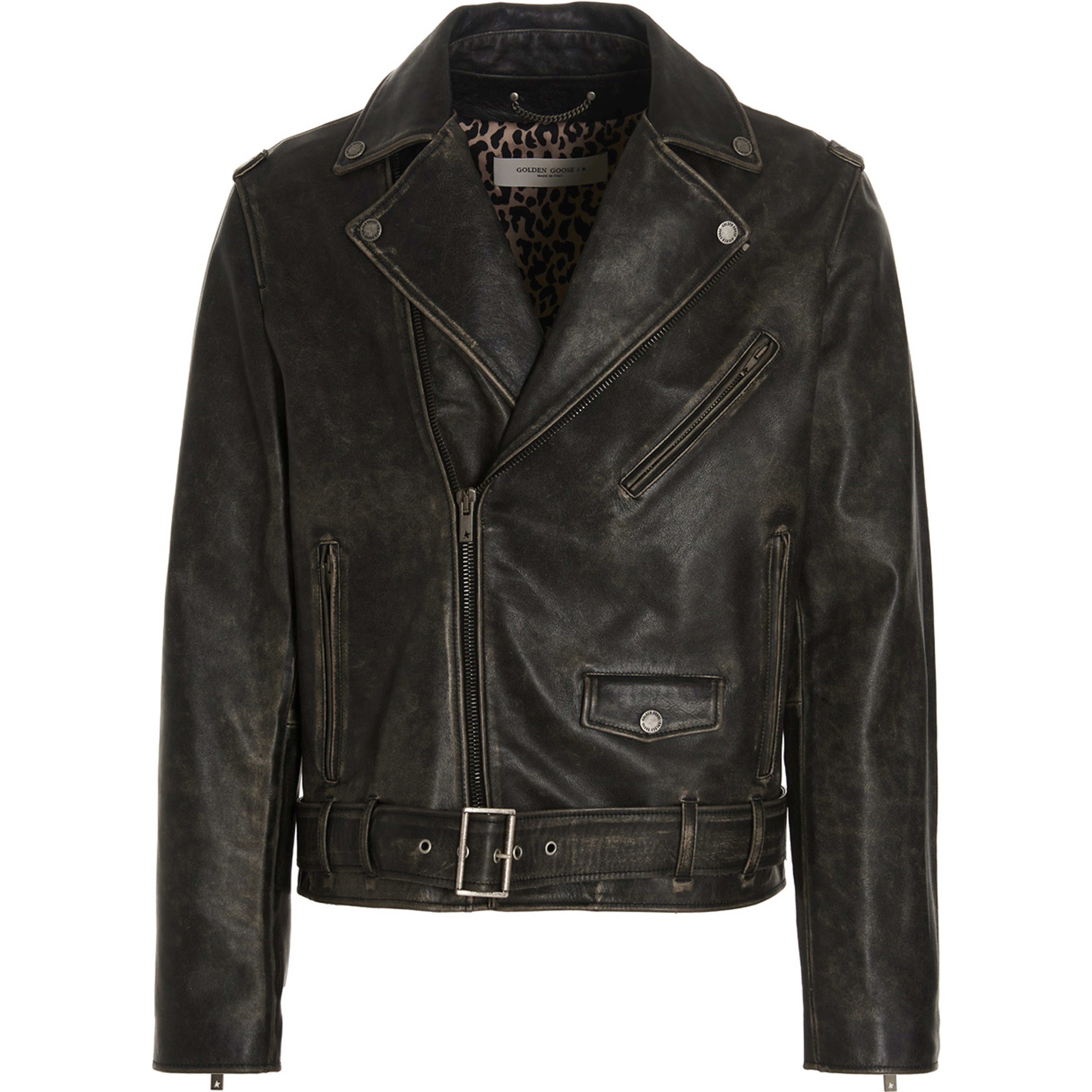 Black Calfskin Leather Jacket
