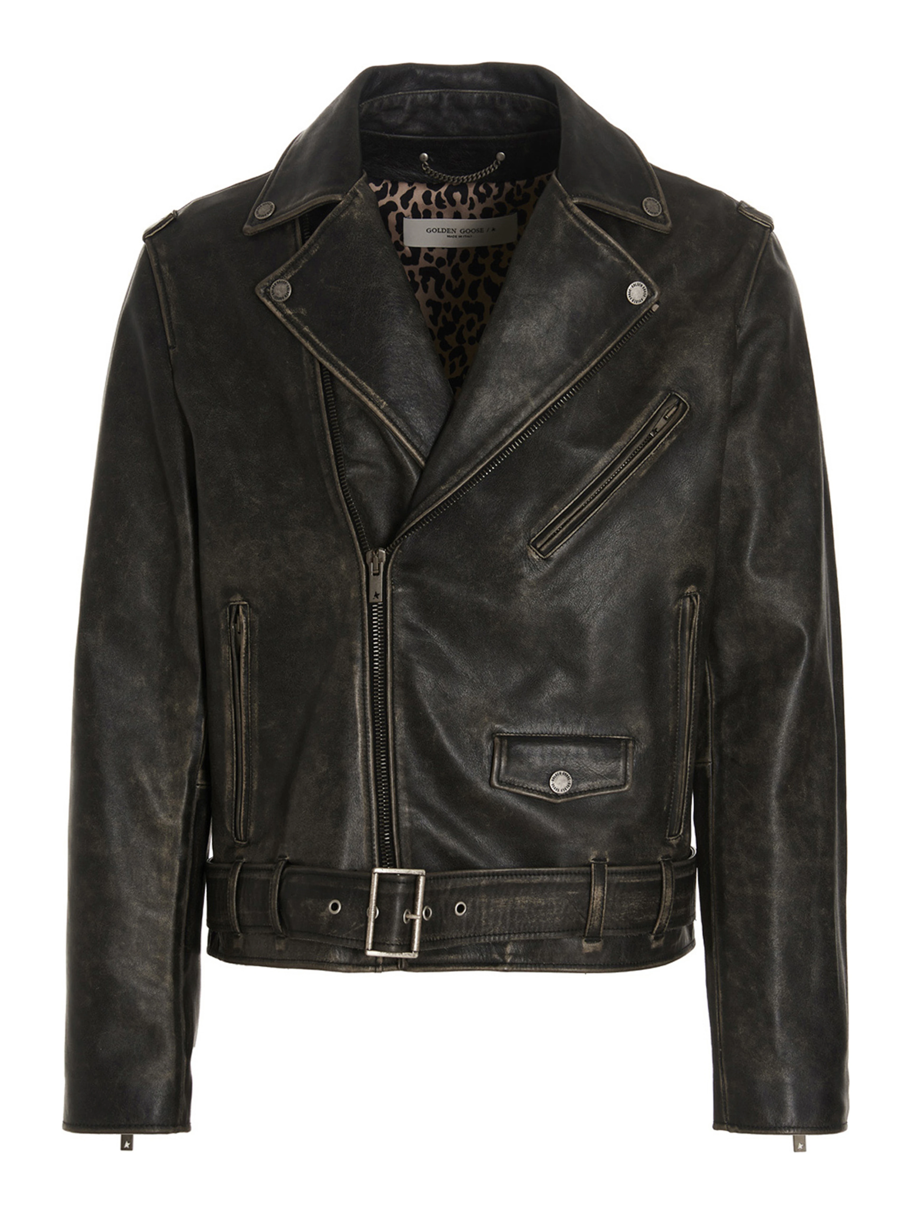 Black Calfskin Leather Jacket