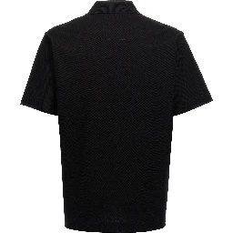 Black Cotton Polo Shirt