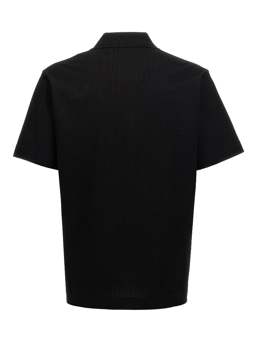Black Cotton Polo Shirt
