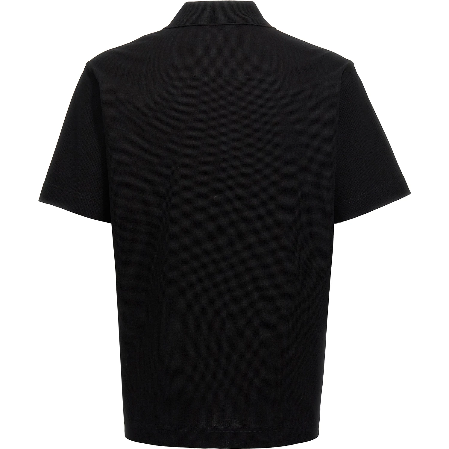 Black Cotton Polo Shirt