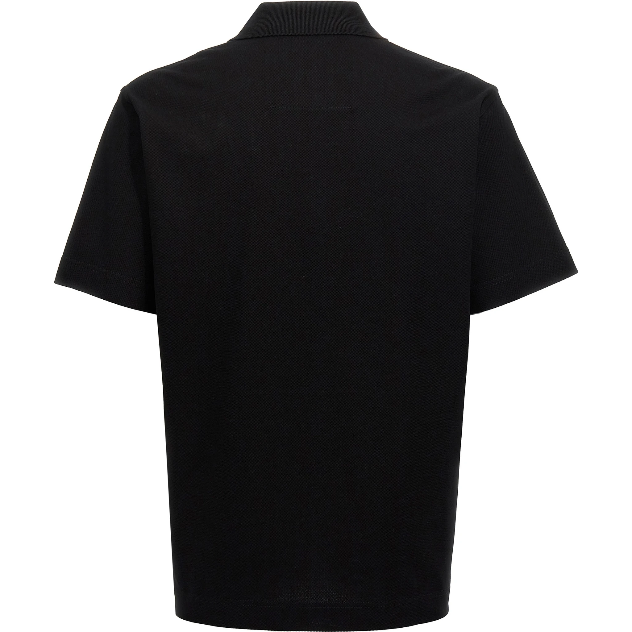 Black Cotton Polo Shirt