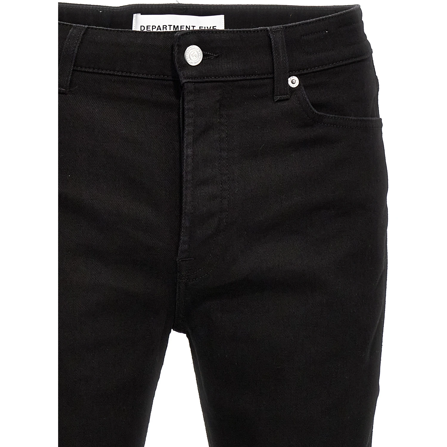 Black Cotton Skinny Jeans