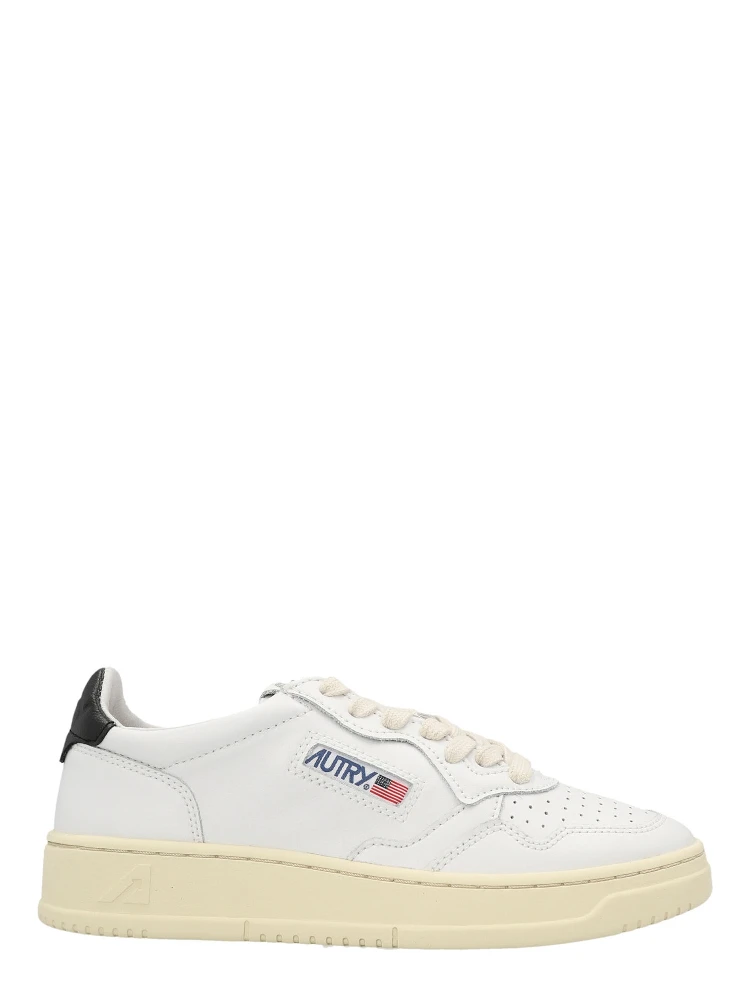 Bicolor Cowhide Low Top Sneakers