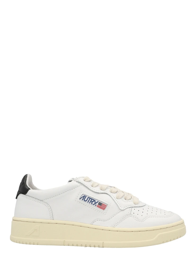 Bicolor Cowhide Low Top Sneakers