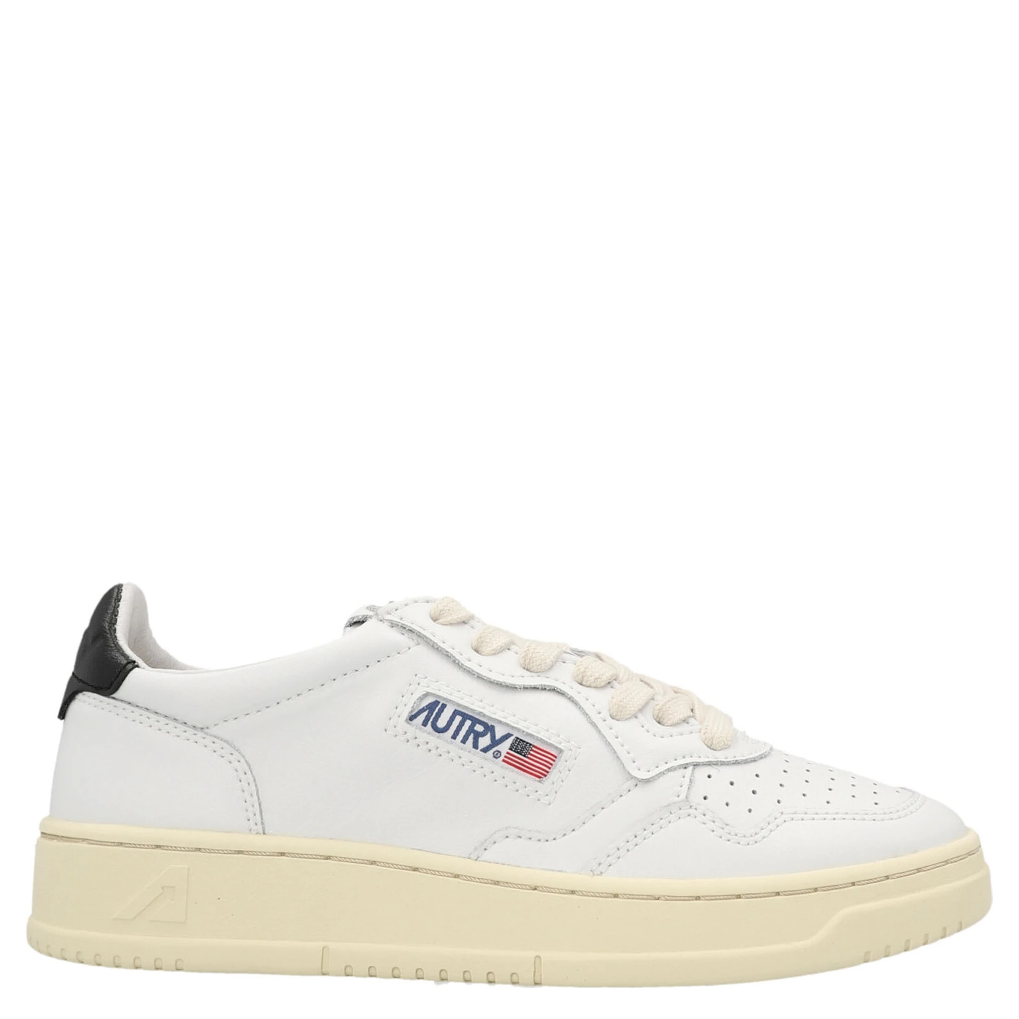 Bicolor Cowhide Low Top Sneakers
