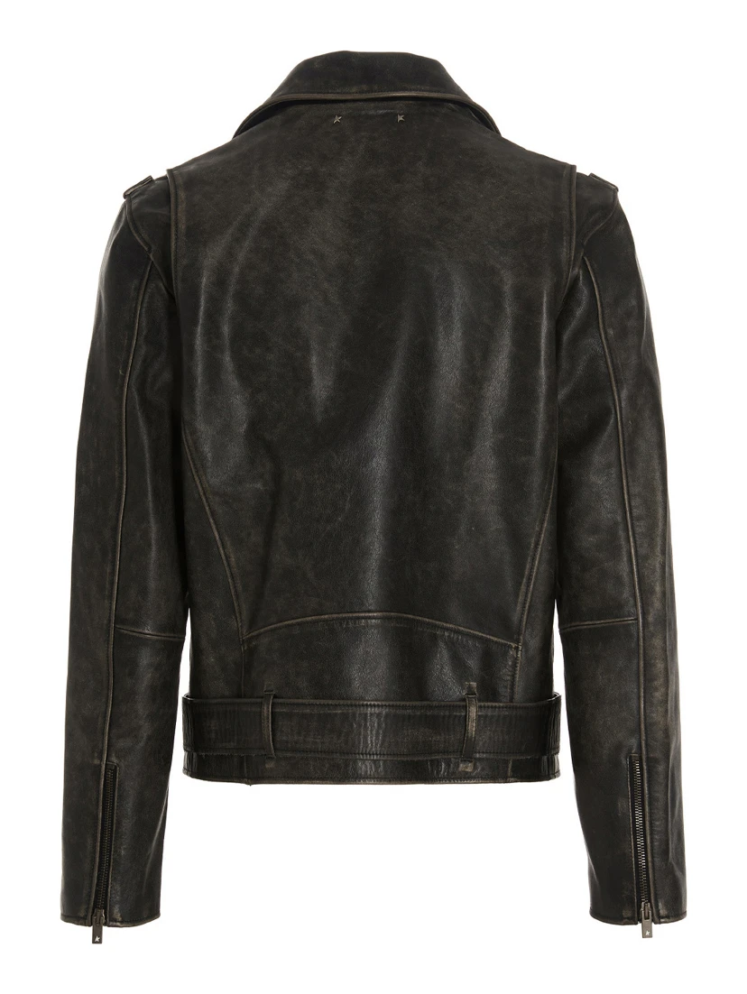 Black Calfskin Leather Jacket