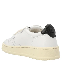 Bicolor Cowhide Low Top Sneakers