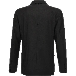 Black Virgin Wool Two-Piece Suit