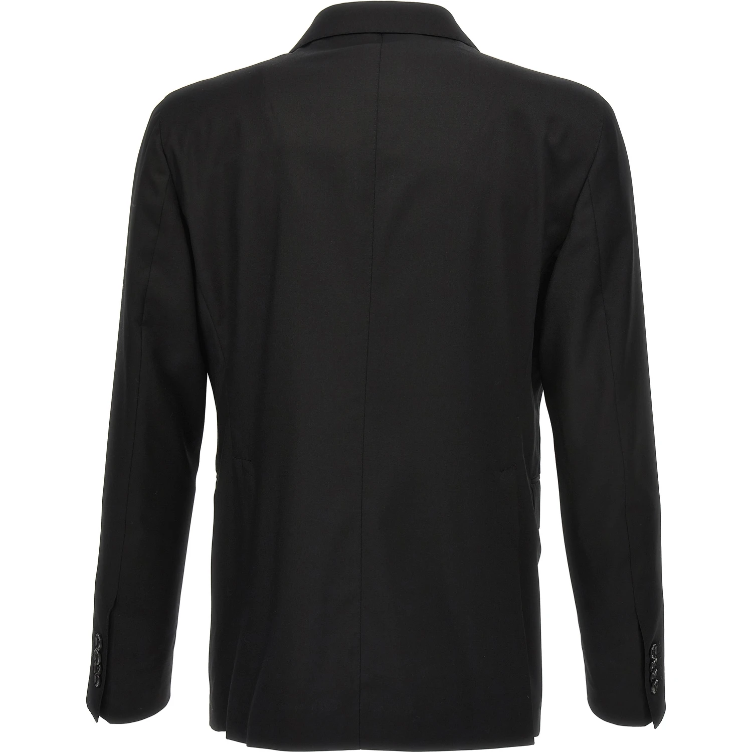 Black Virgin Wool Two-Piece Suit
