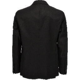 Black Virgin Wool Two-Piece Suit