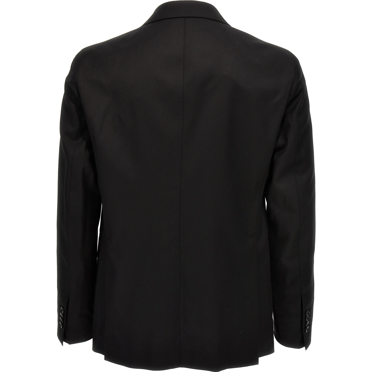 Black Virgin Wool Two-Piece Suit