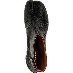 Black Lamb Leather Ankle Boots