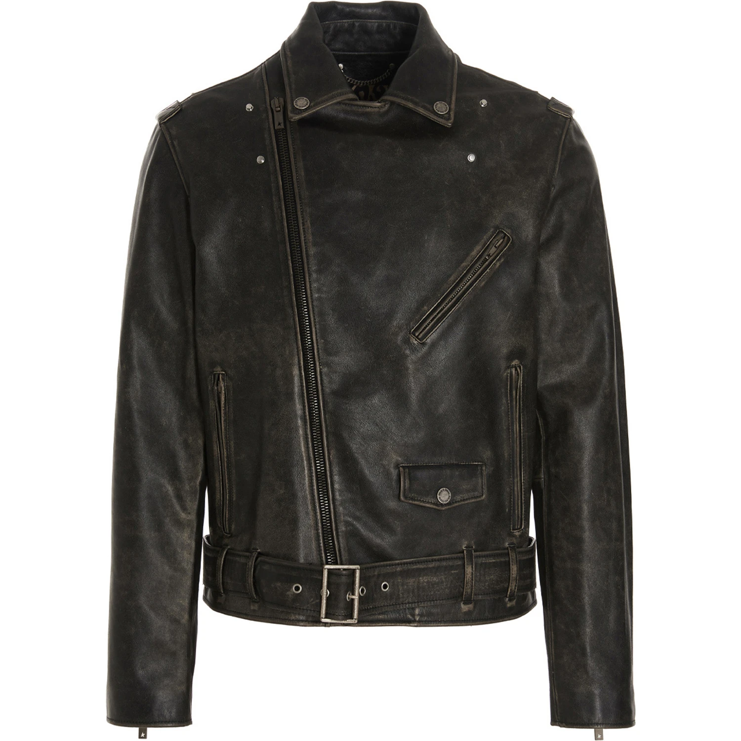 Black Calfskin Leather Jacket