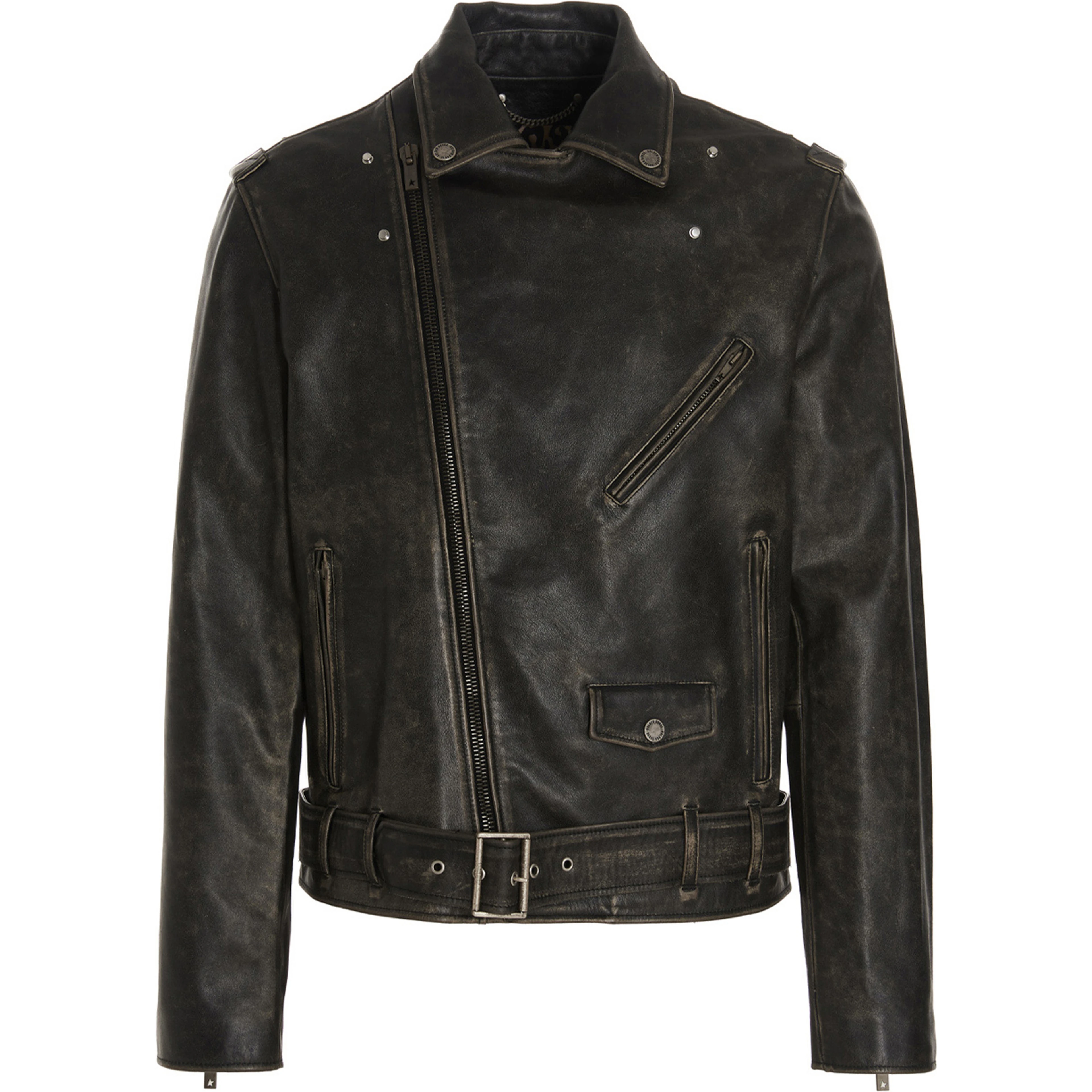 Black Calfskin Leather Jacket
