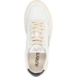 Bicolor Cowhide Low Top Sneakers
