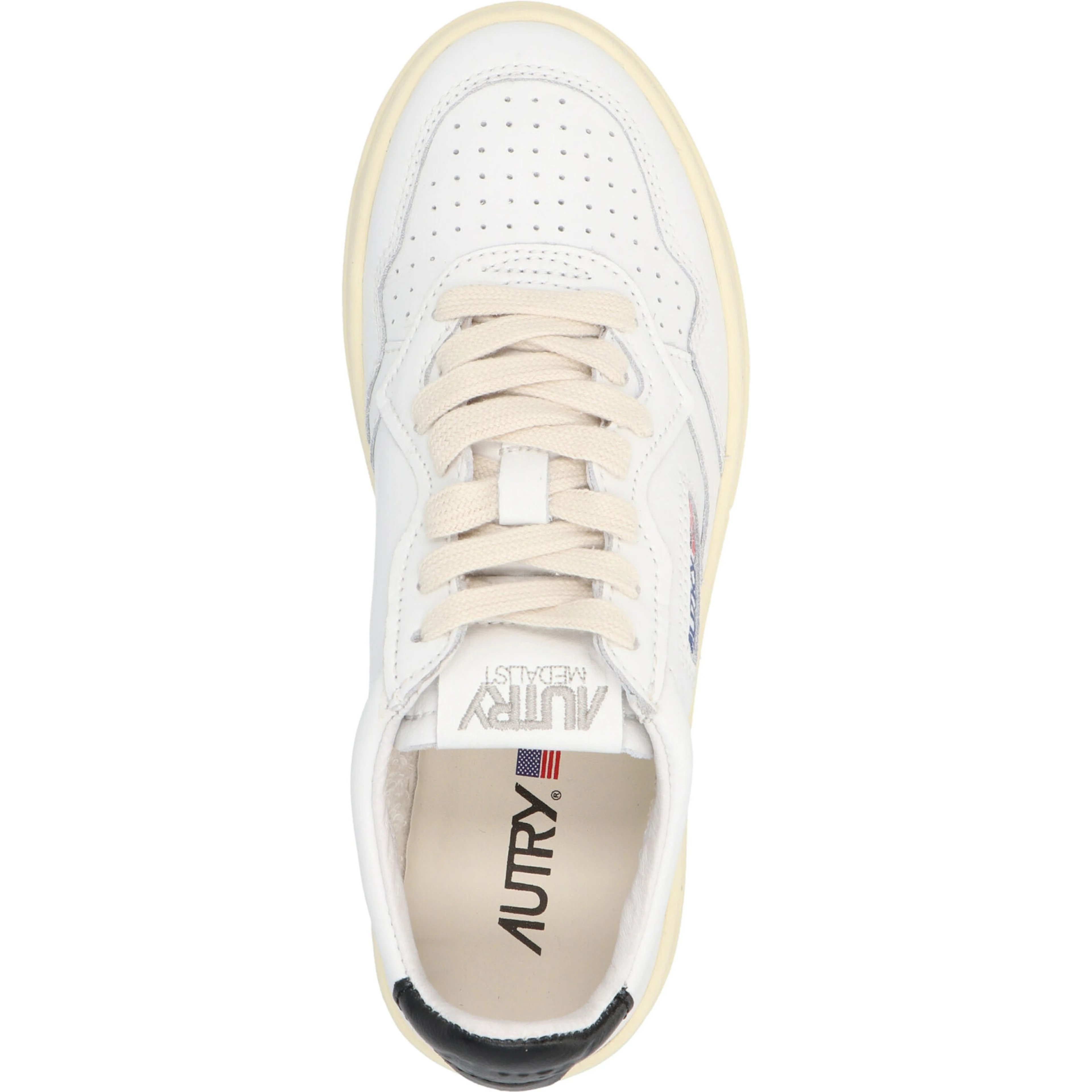 Bicolor Cowhide Low Top Sneakers