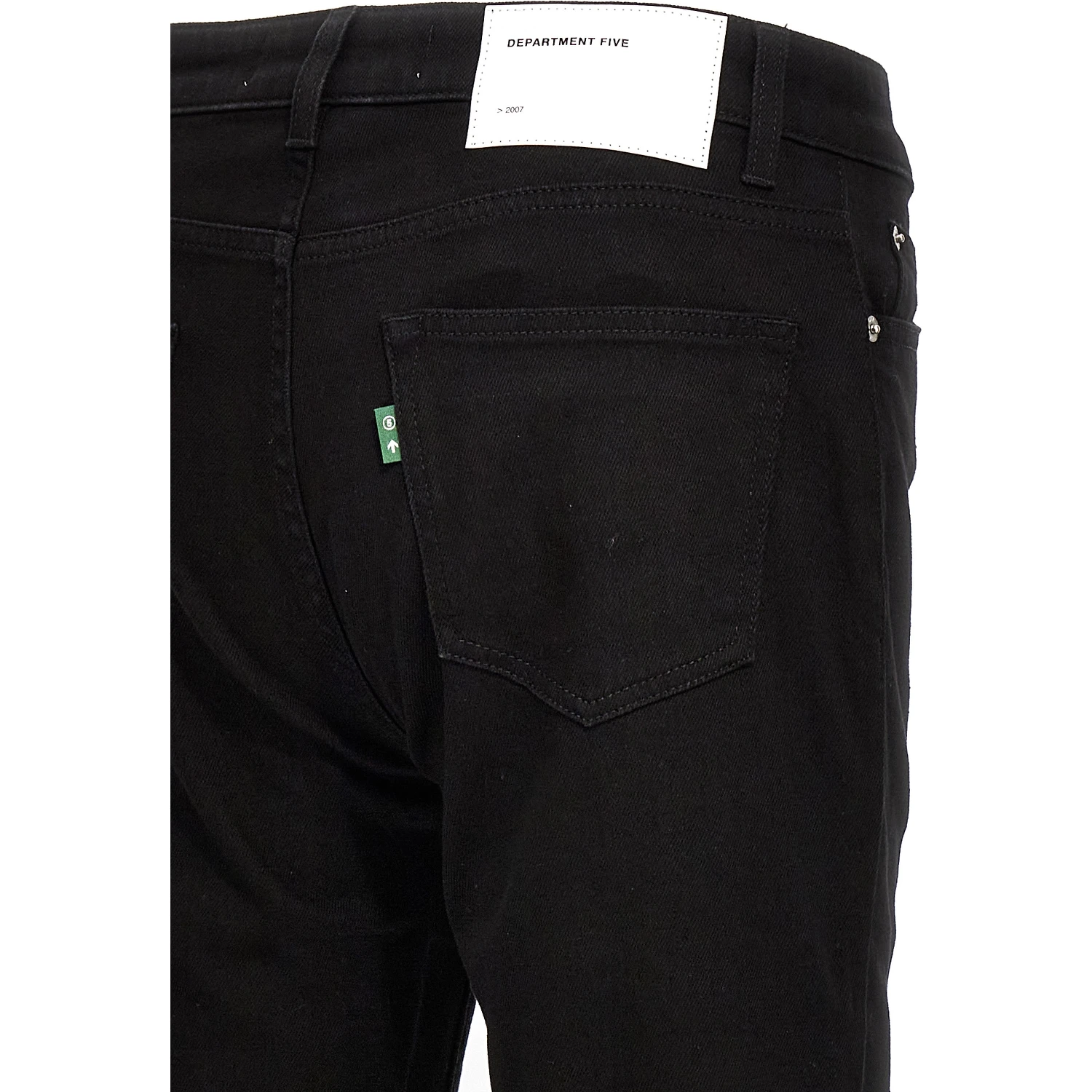 Black Cotton Skinny Jeans