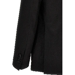 Black Virgin Wool Two-Piece Suit