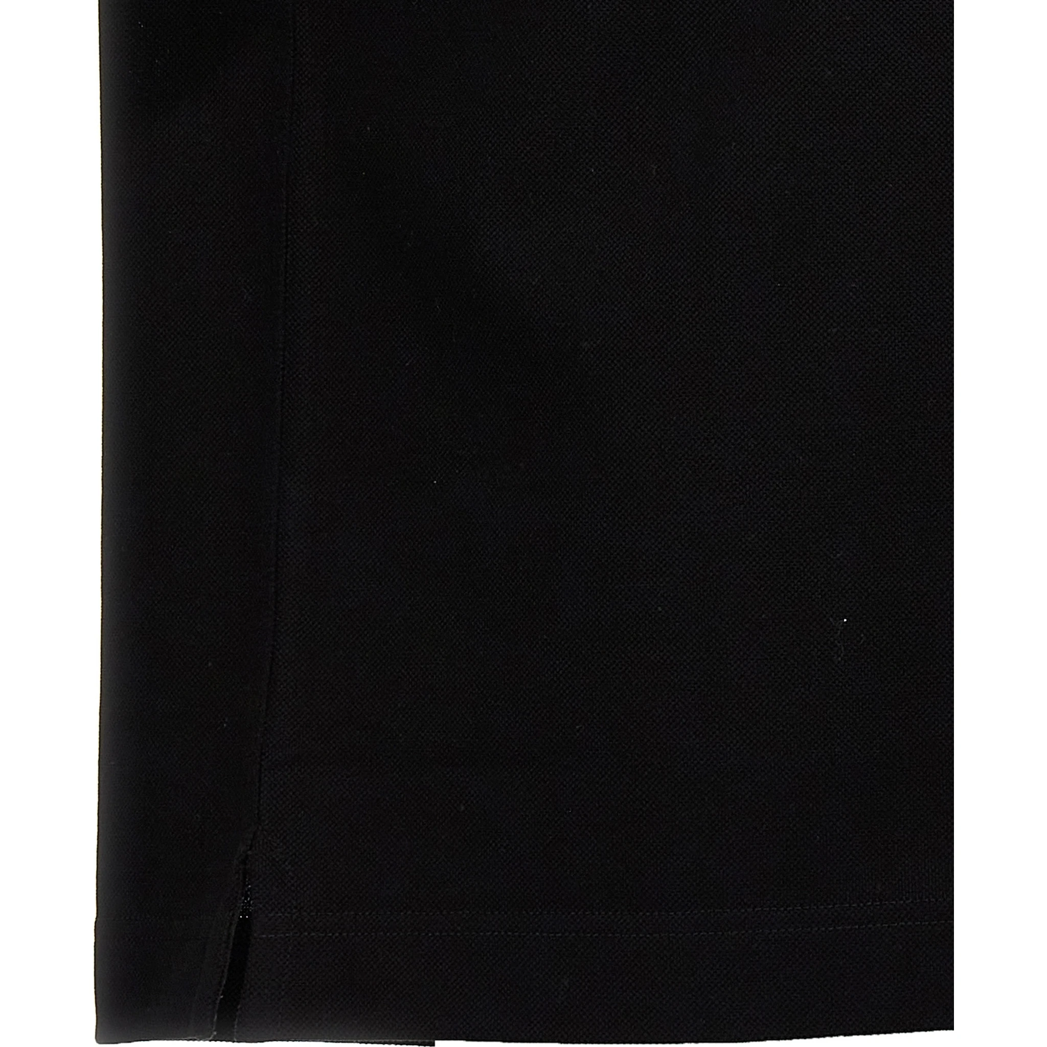 Black Cotton Polo Shirt