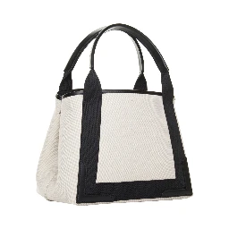 Bicolor Canvas Tote Bag