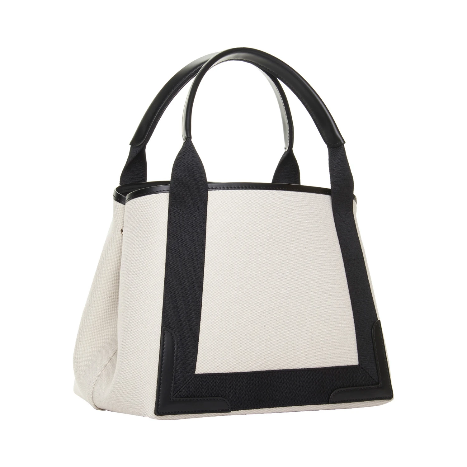 Bicolor Canvas Tote Bag