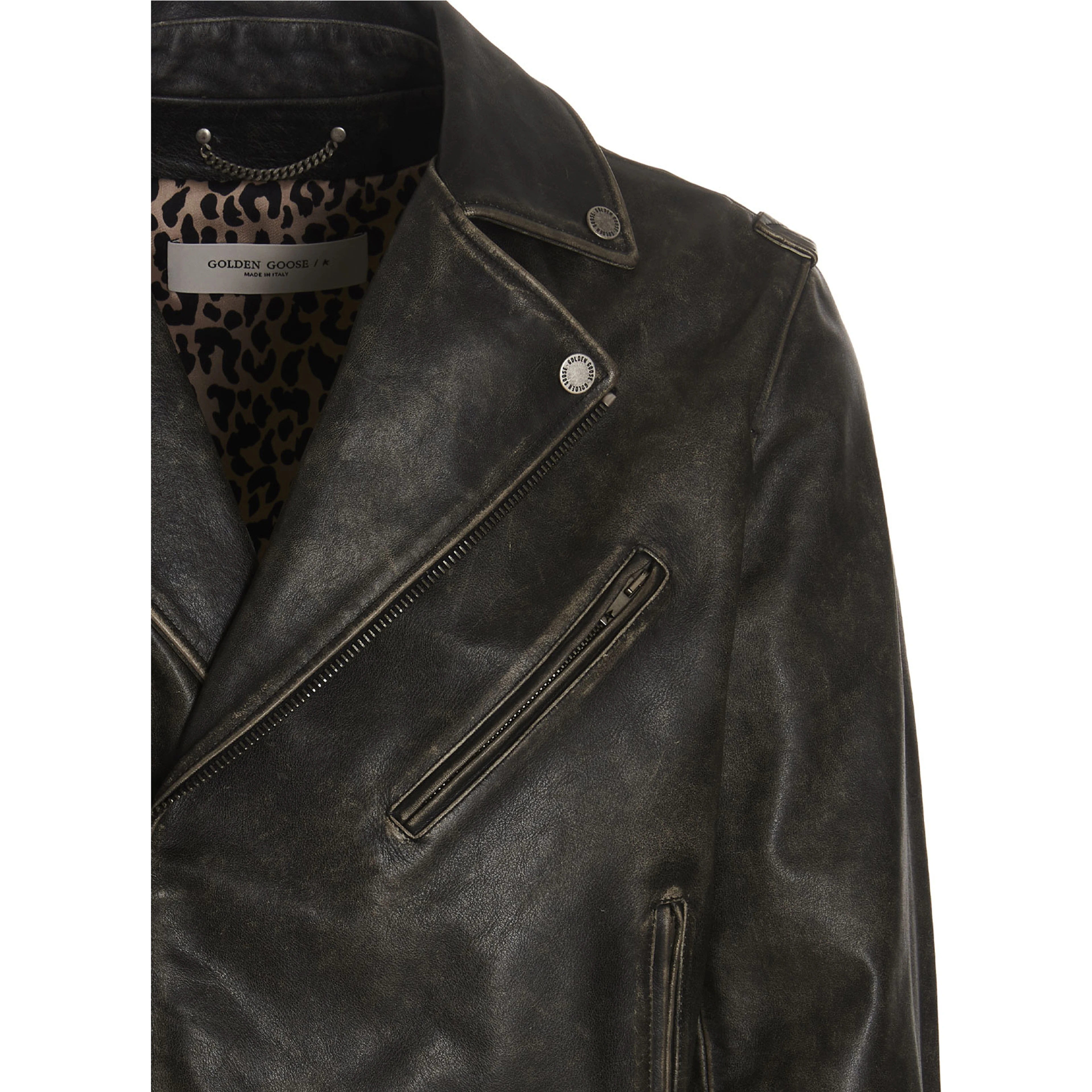 Black Calfskin Leather Jacket