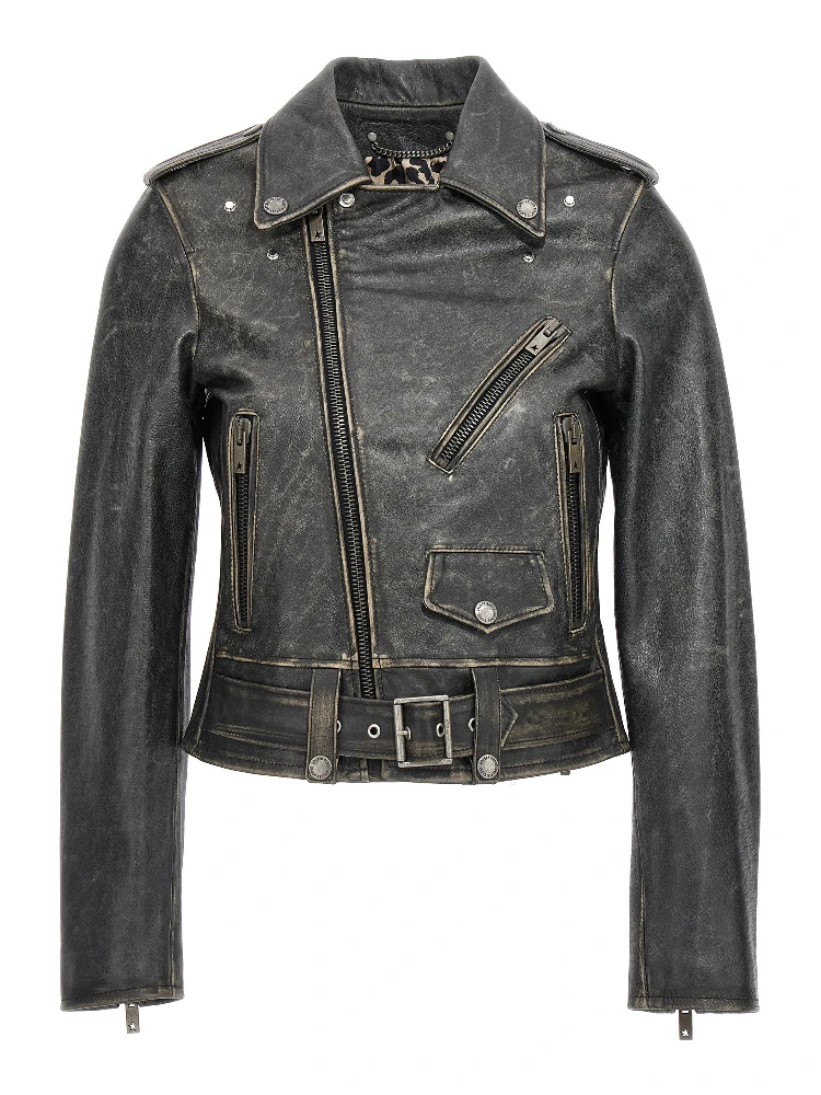 Black Cowhide Leather Jacket alternative