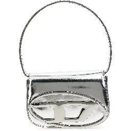 Silver Cowhide Shoulder Bag