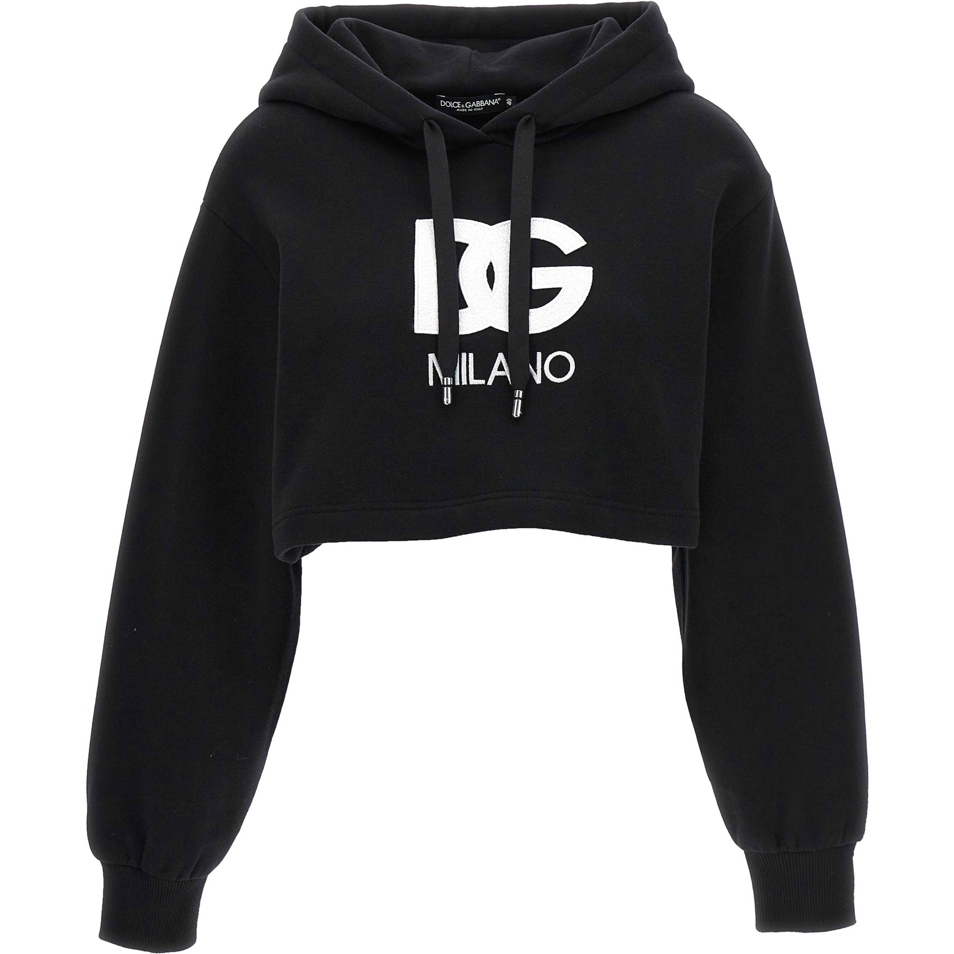 Black Cotton Hoodie