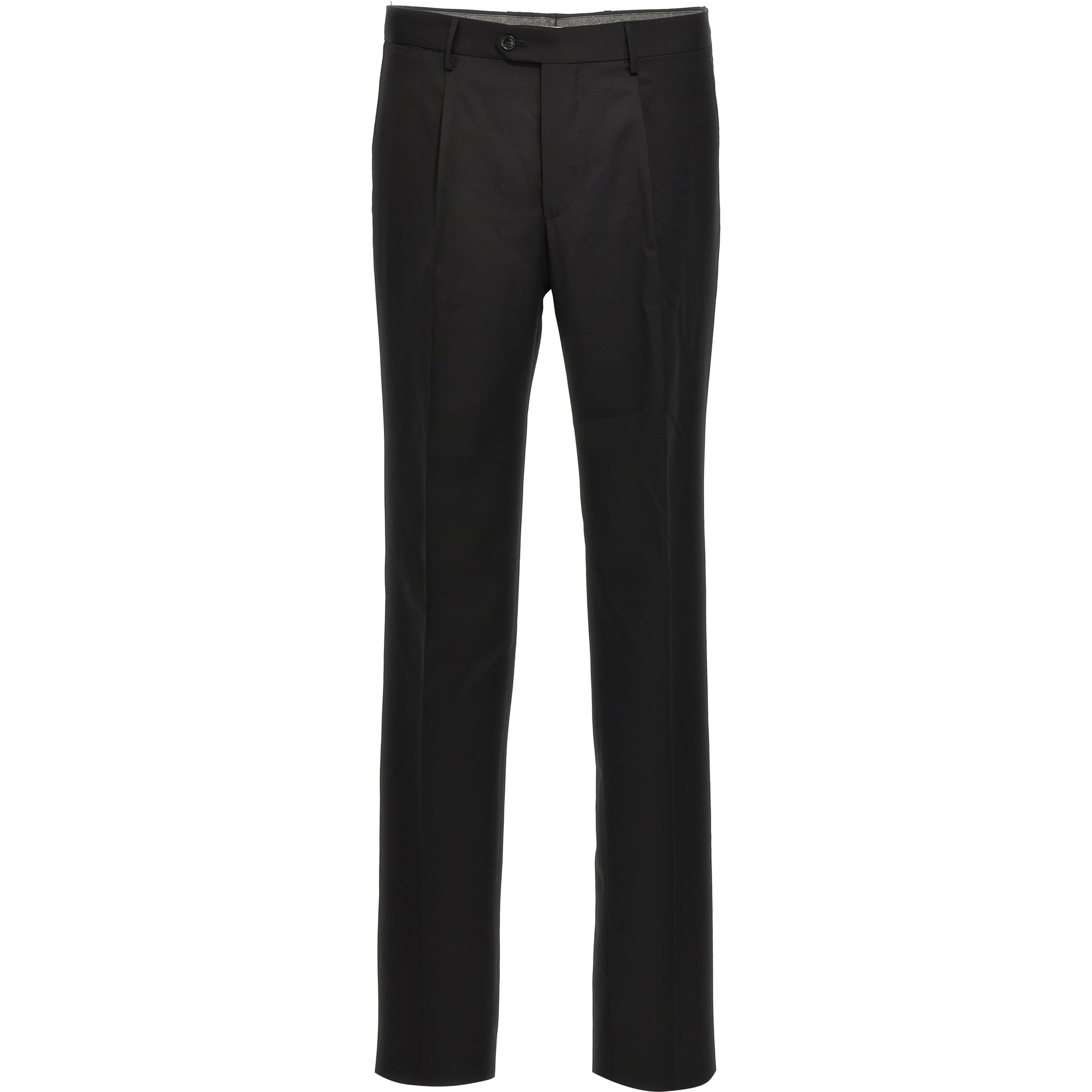 Black Virgin Wool Two-Piece Suit