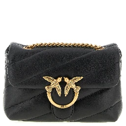 Black Lamb Leather Crossbody Bag