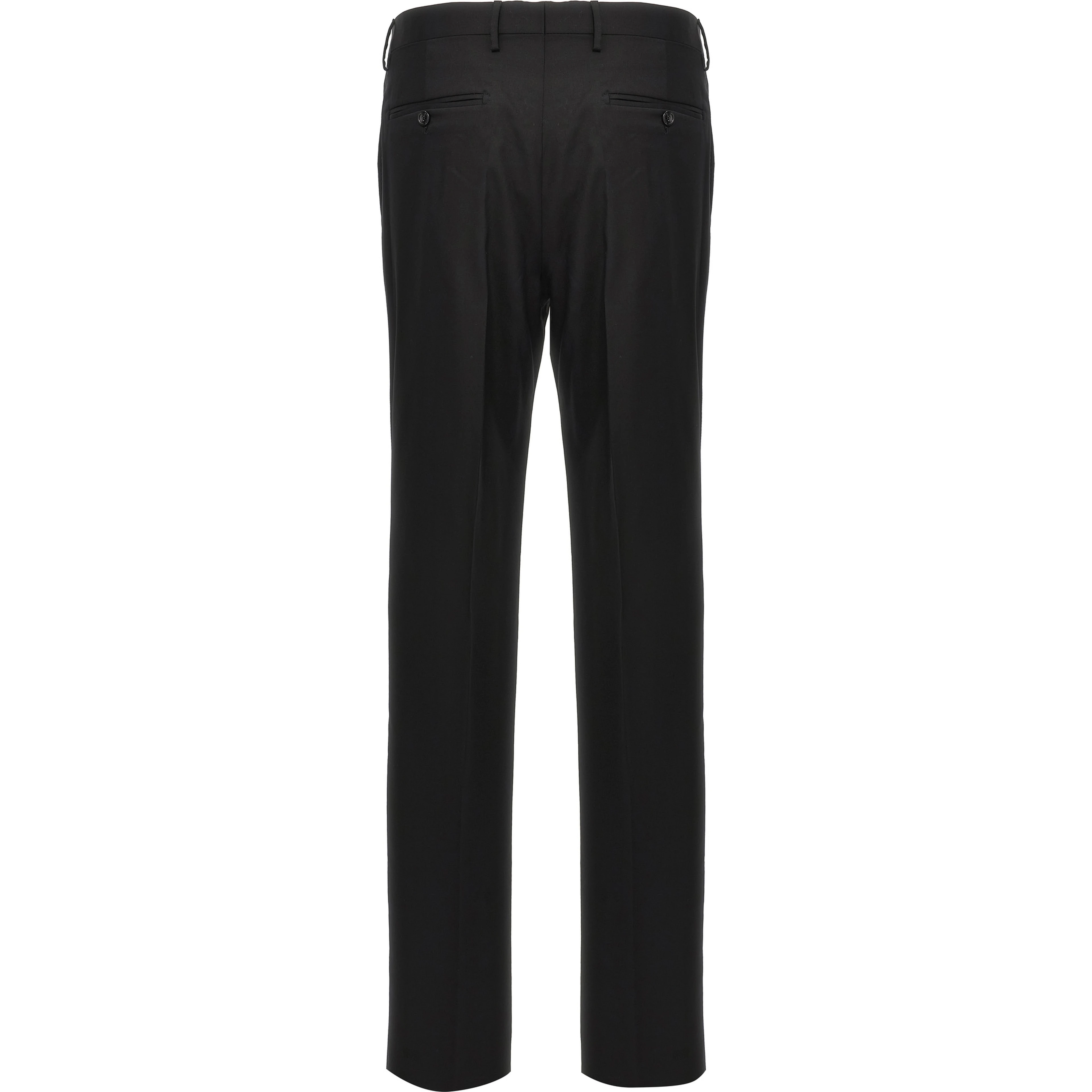 Black Virgin Wool Two-Piece Suit