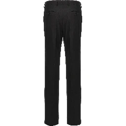 Black Virgin Wool Two-Piece Suit