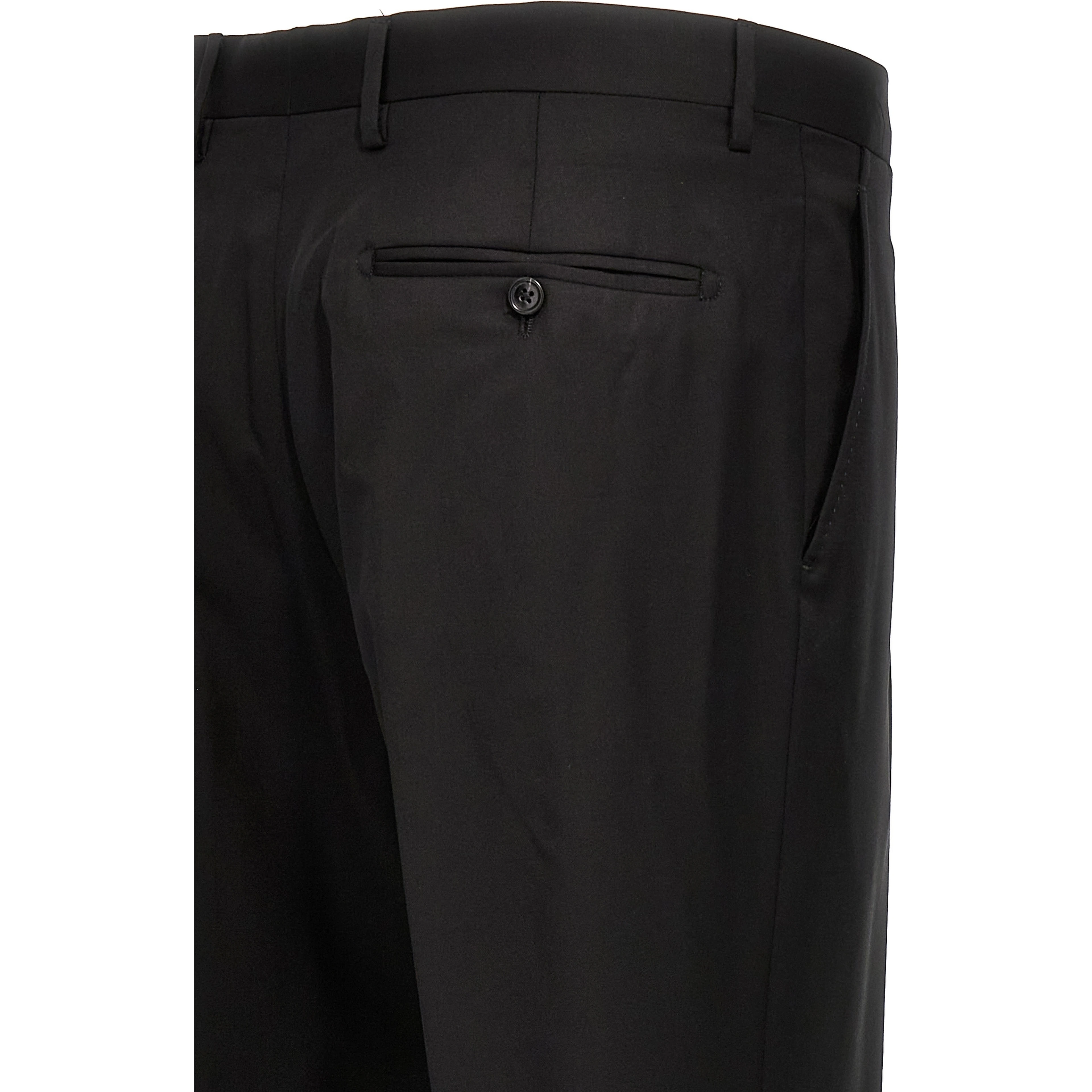Black Virgin Wool Two-Piece Suit