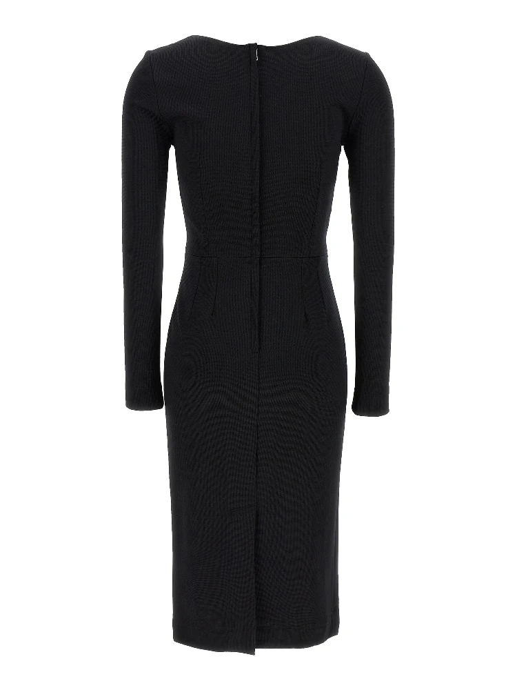 Black Viscose Midi Dress alternative