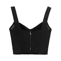 Black Polyamide Tank Tops
