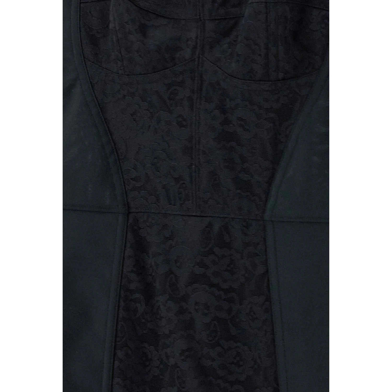 Black Polyester Short Dress