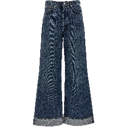Blue Cotton Jeans Denim