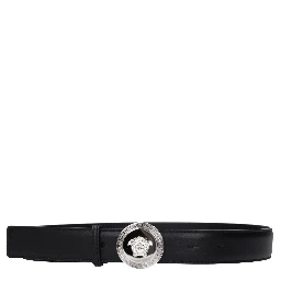 Black Leather Regular Belt