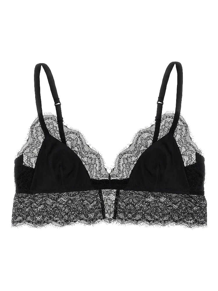 Black Silk Bra