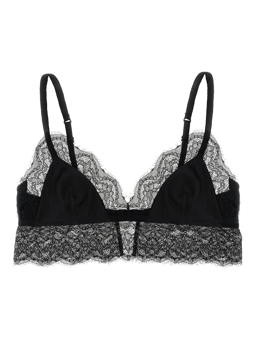 Black Silk Bra