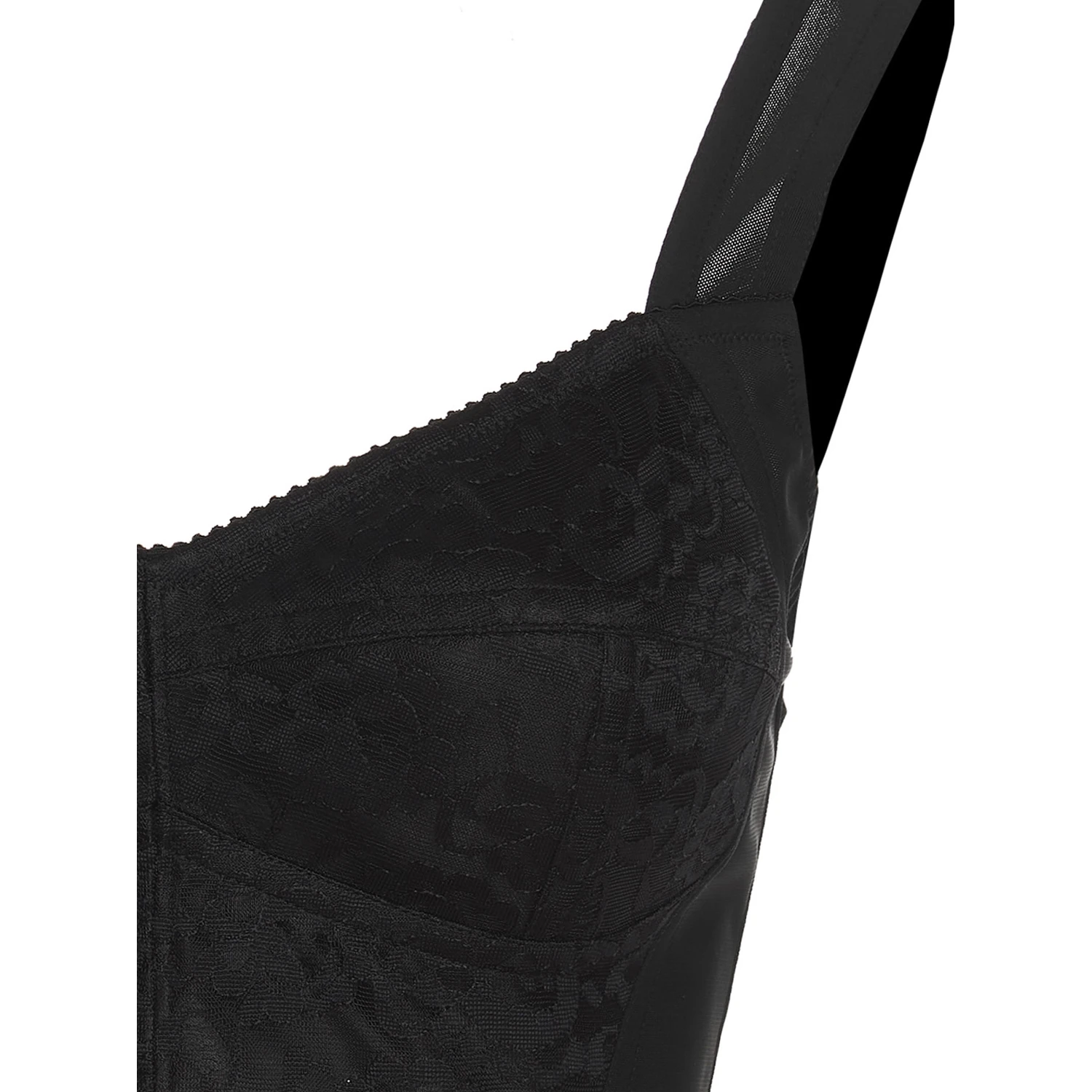 Black Polyamide Tank Tops