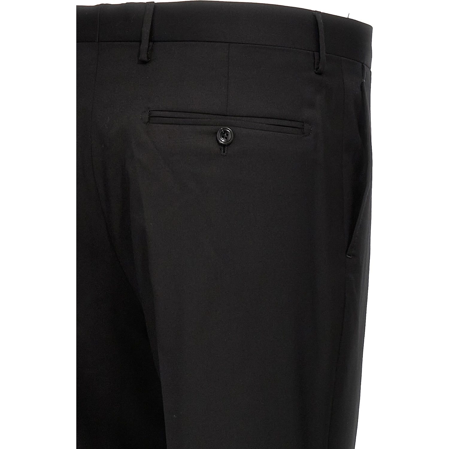 Black Virgin Wool Two-Piece Suit